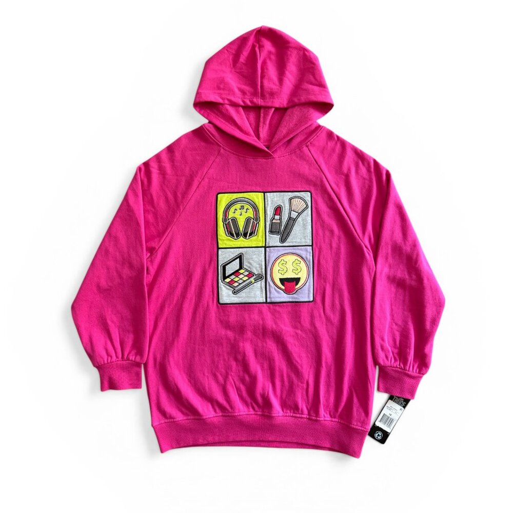 TRUCE Girls Pop Art Pullover Hoodie Sweatshirt, BNWT, Sz 14